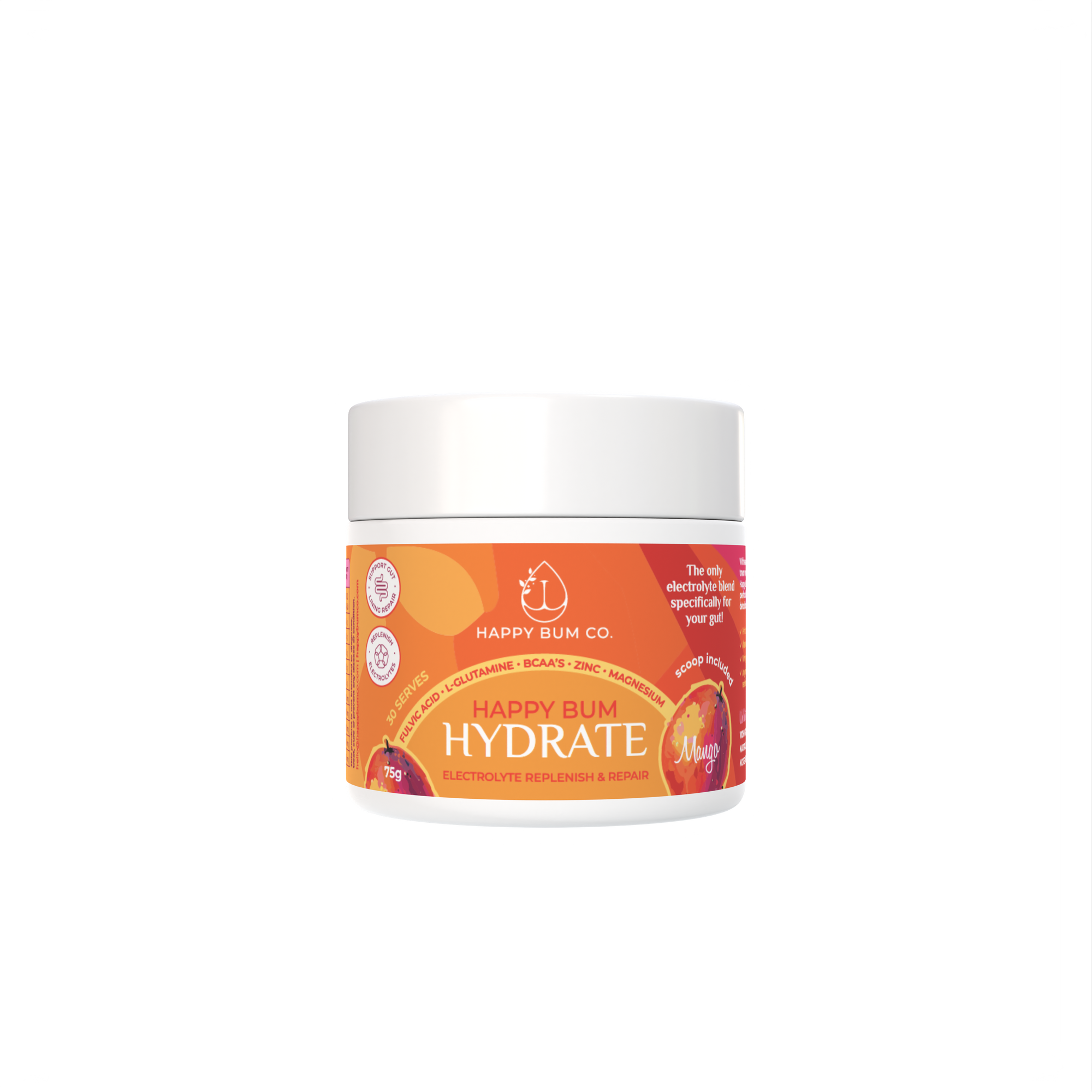 Happy Bum Hydrate - Electrolyte Replenish & Repair