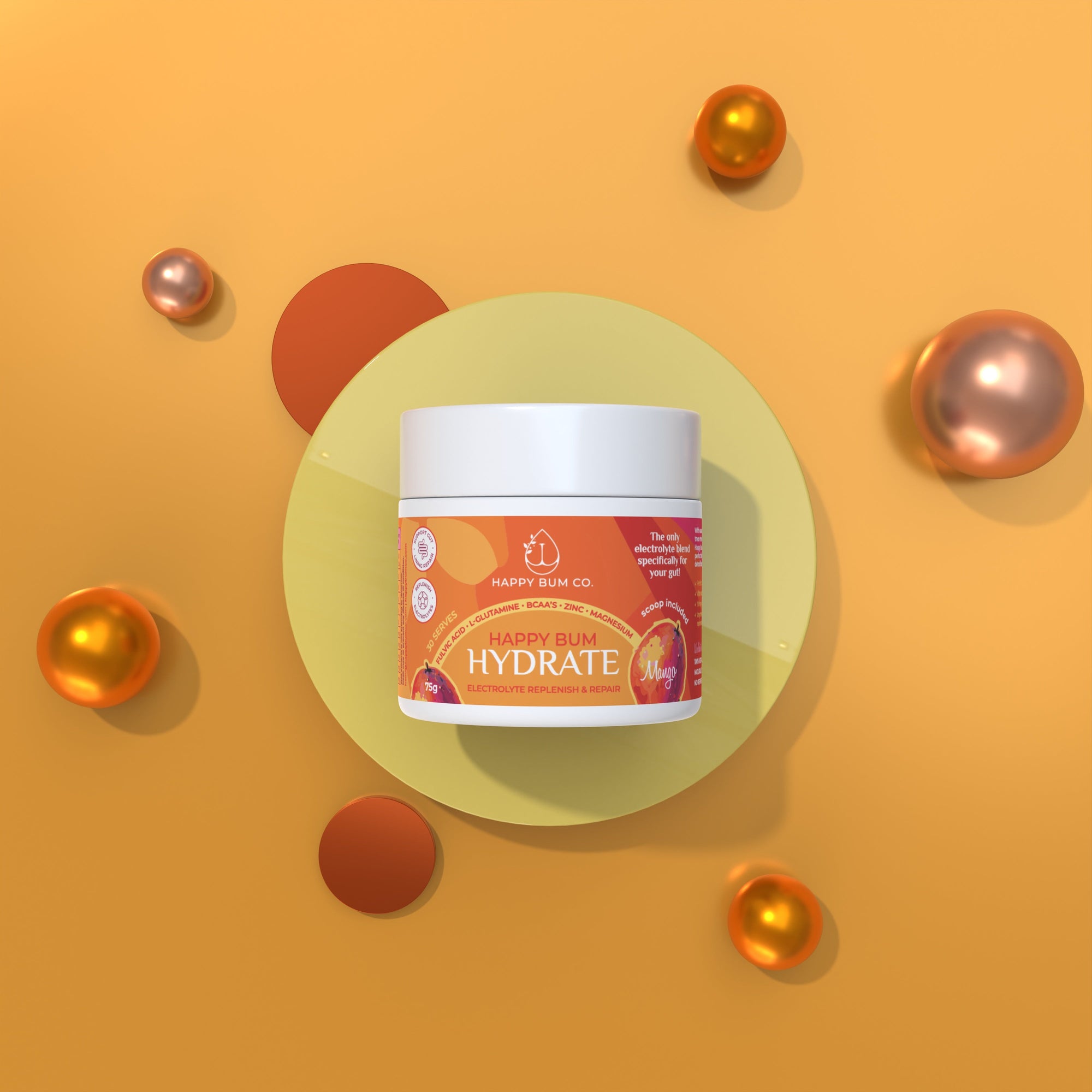 Happy Bum Hydrate - Electrolyte Replenish & Repair